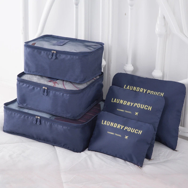 Blue Pillow Storage & Travel Bag