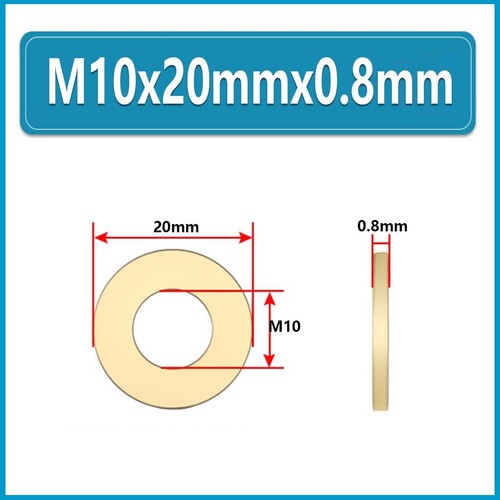 Rondelle piatte in ottone M3 M4 M5 M6 M8 M10 M12 per bulloni e viti occhiello ispessimento - Foto 66 di 72
