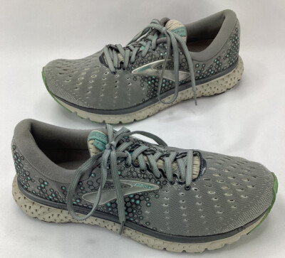 Brooks Glycerin 17 Gray Blue Running Shoes Sneakers