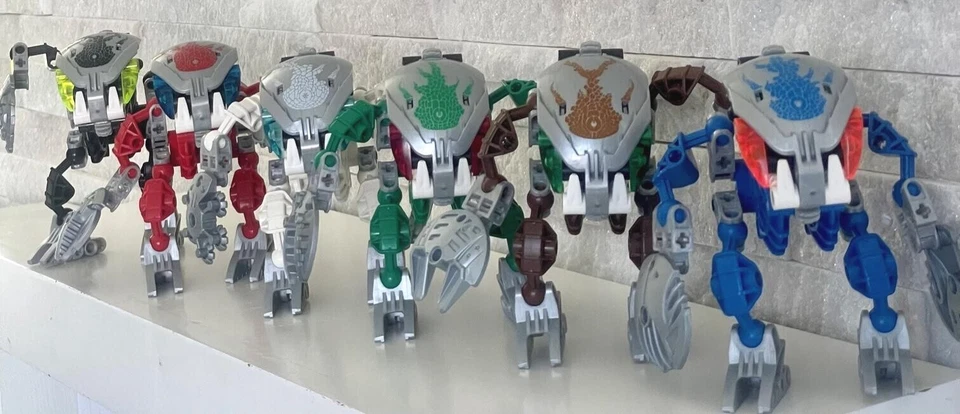 Bionicle Bohrok Kal:  8573 ,8574 , 8575 , 8576 , 8577 , 5878 w/Krana. Complete . - Image 3 of 3