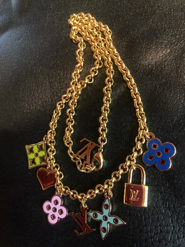 LOUIS VUITTON Necklace Pendant AUTH 
