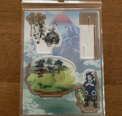 POKEMON TRAINERS HISUI DAYS acrylic stand Adaman Leafeon game LEGENDS Arceus　JP