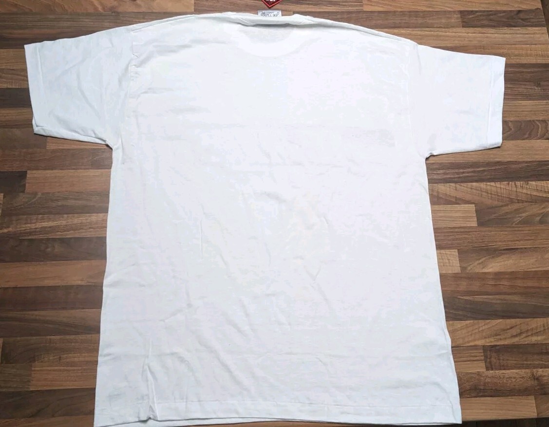 T-shirt Vintage Joe Bloggs Blanc Années 90 - Neuf Avec étiquette - Taille XXL