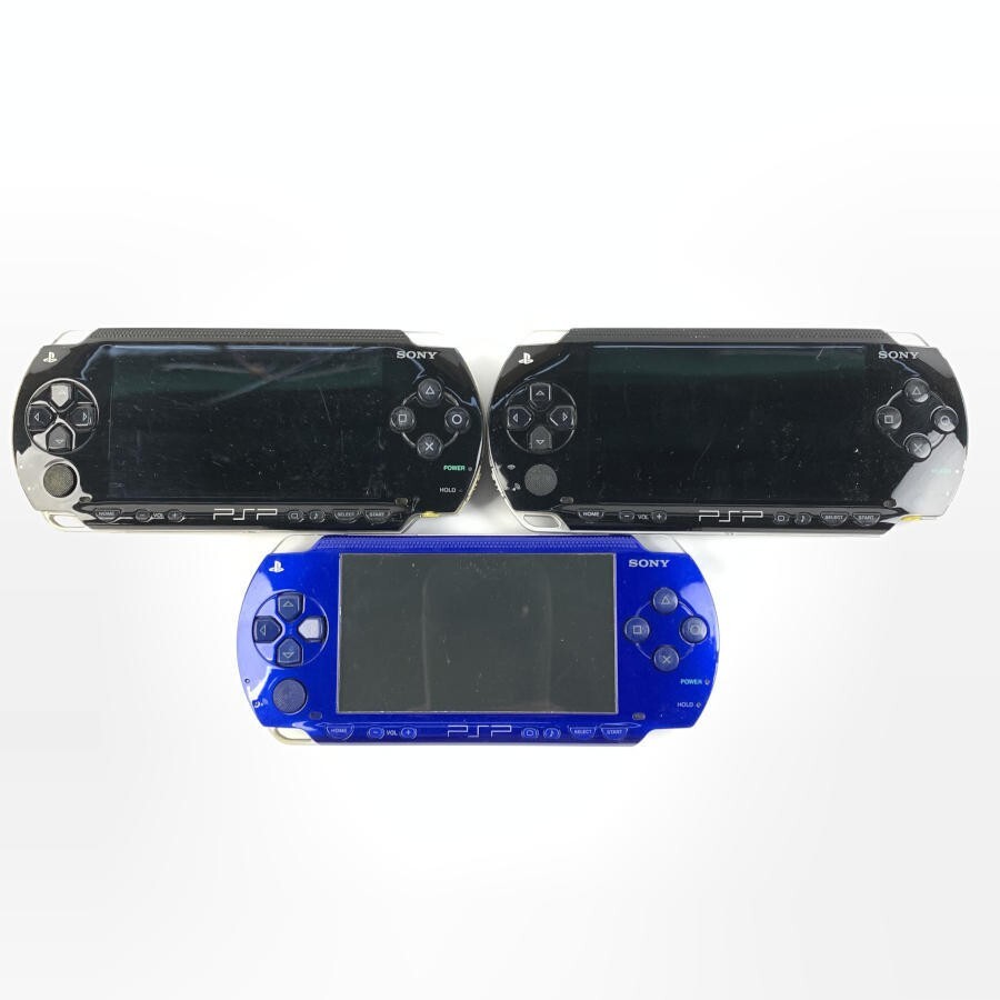 Sony PSP-1000 Console Lot of 3 Tested Working No Battery Japan 5256 UG