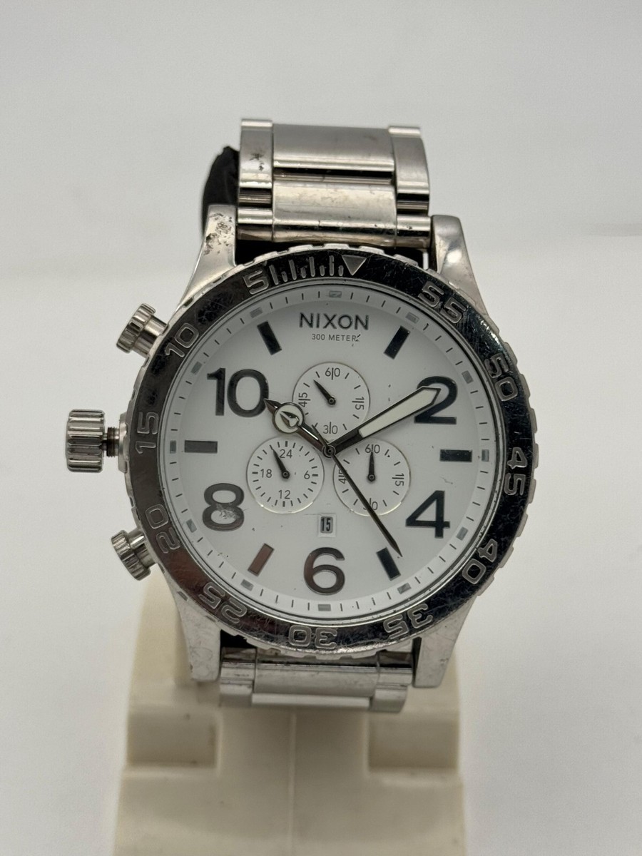 Nixon 51-30 Chrono Men's Wristwatch - White 882902671133| eBay