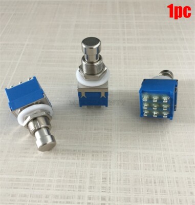 1Pcs Guitar Effects Pedal Box Stomp Foot Metal Switch True Bypass 9-Pin 3Pdt iw