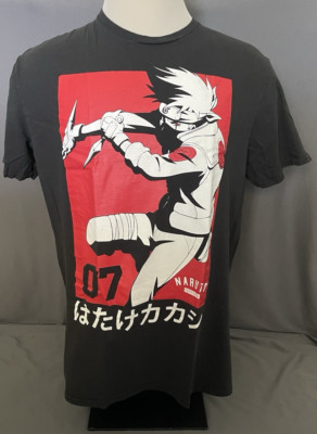 NARUTO Anime Shirt 2002 Masashi Kishimoto 2007 Shippuden Collection Mens XL