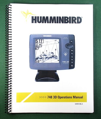 Humminbird 748 3D Instruction Manual: 81 Pages & Protective Covers!