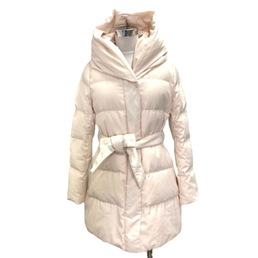 ダウンジャケット・コート LOW CLASSIC BANDING POINT DUCKDOWN JACKET IVORY BLACK BY MOUSSY DOWN JACKET COAT 0707S030-0050 SOLID KNEE