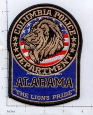 Alabama - Columbia AL Police Dept Patch