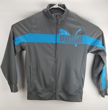 Vintage Puma Spellout Track Retro Track Warmup Jacket Sz Large L