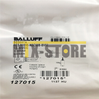 1PCS New BALLUFF BES M18MI-NSC50B-BV02 M18MI-NSC50B-BV02 Sensor&Proximity Switch
