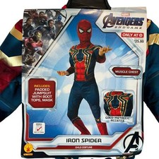 New Iron Spider Avengers Endgame Child Halloween Costume Muscle Chest SMALL 4-6