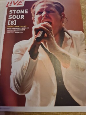 COREY TAYLOR SLIPKNOT STONE SOUR A4 POSTER ROCK SOUND  MAGAZINE UK  Mint 