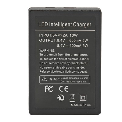 Camera Battery Charger USB Dual Battery Charger With Power Display For Kit