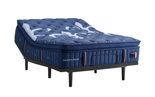 Stearn & Foster Lux Estate Pillow Top Queen Mattress and Ergomotion Power Base