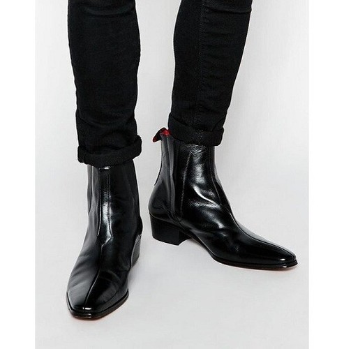 leather ankle boots ebay