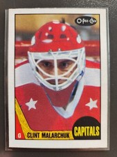 1987-88  NHL OPC O-Pee-Chee Goalie Clint Malarchuk #246 Washington Capitals 