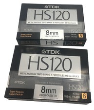 TDK HS120 Metal Particle 8mm 2 Pack Video Tapes It/241