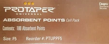 Protaper Universal F5 Absorbent Paper Points Dentsply Tulsa Dental Root Canal