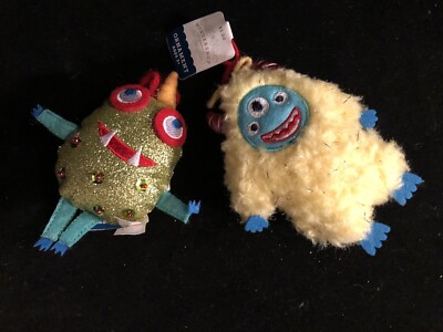 NEW CHRISTMAS SCI-FI ALIEN 6'' DECORATIVE SOFT - ALIEN CREATURE SET