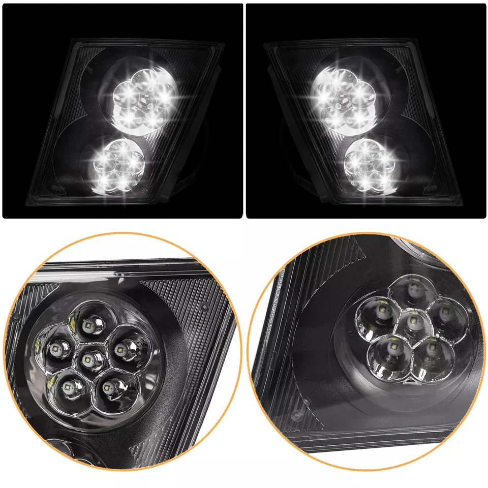 Par de luces antiniebla LED para parachoques Volvo VNL VN 2003-2017 luces de funcionamiento diurno Foto 2 de 4