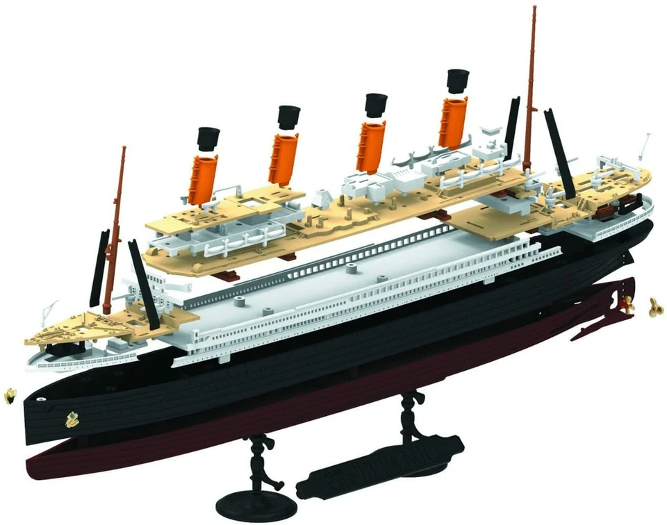 Doyusha 1/1000 Plastik Modellbausatz R.M.S Titanic farbcodiert aus Japan 8993 - Bild 4 von 4