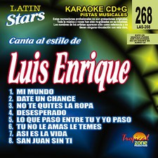 Karaoke Latin Stars 268 Luis Enrique Vol.1