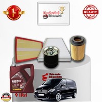 Inspektionskit Filter + ÖL Mercedes Vito 115 CDI 110KW 150CV Von 2009-> 2013