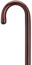 Men Exquisite Rosewood Finish Crook Handle Northern Ash Solid Wood Walking Cane