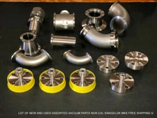 LOT OF NEW AND USED ASSORTED VACUUM PARTS NOR-CAL SWAGELOK MKS FREE SHIPPING G.