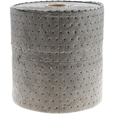 PRO-SAFE Universal Sorbent Roll: Gray Polypropylene, 32 Gal Capacity, 15'' x 150'