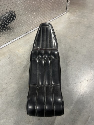 KING QUEEN SEAT CHOPPER HARLEY TRIUMPH CUSTOM PANHEAD HARDTAIL BL RIDGID FRAME - Picture 5 of 9