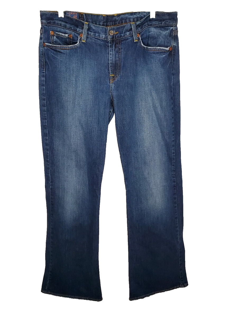LUCKY BRAND SWEET n LOW LONG INSEAM BOOTCUT JEANS 14 INSEAM