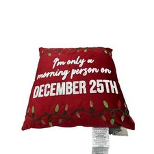 Lacourte, Morning Person Decorative Pillow, 20" x 20", MSRP $75.00