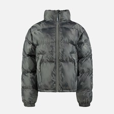 Womens Trapstar T Jacquard Puffer Jacket Grey