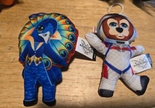 2 McDonald's 2023 THE MASKED SINGER Happy Meal Toy Peacock Space Bunny UNWRAP