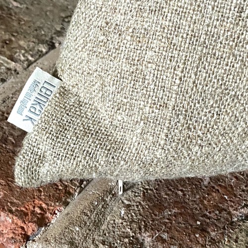 1143. Handmade Plain Rustic Stonewashed 100% Linen Cushion Cover. Various sizes - Picture 2 of 7
