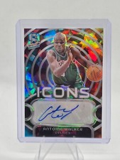 2023-24 Panini Spectra - Icons Autographs Astral Prizm #IA-AWK Antoine Walker...