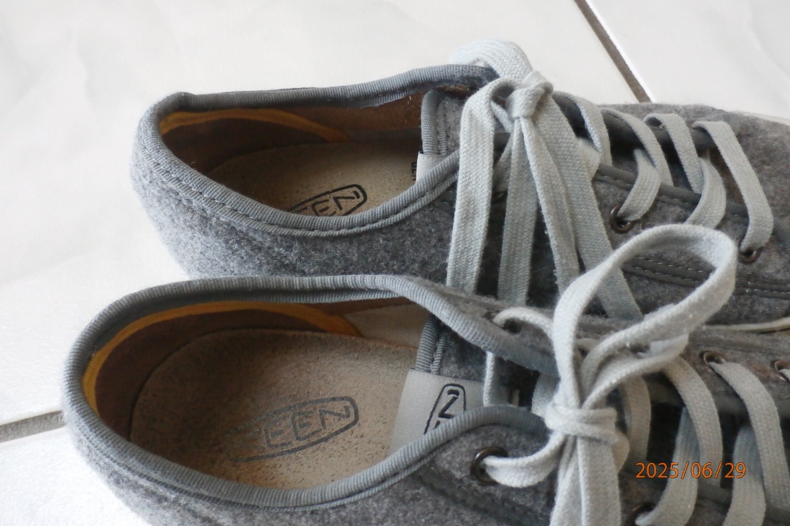 KEEN Luft Cell Sneakers stringate in feltro donna 7 5 grigio