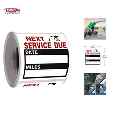 Oil Change Auto Maintenance Service Due Reminder Stickers Labels 100pcs/Roll ...