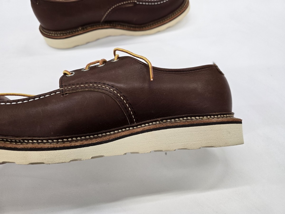 デッドストック新品★REDWING 8109 OXFORD US7 1/2 D Red Wing 8109 Moc Toe Leather Oxford Work Shoes Boots Mens