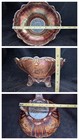 Dugan Dahlia Marigold Carnival 5 Piece Footed Berry  Bowl Set 1912c — photo 9