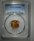 1947-D Lincoln Wheat Cent PCGS MS-66 RD