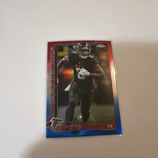 2025 Topps Chrome - Kyle Pitts #14 Red White Blue Refractor Atlanta Falcons
