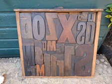 Drawer Of Antique Wooden Letterpress Large Letters