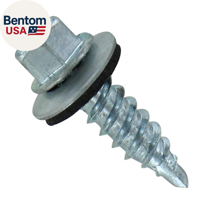 #ad #ad #12 X 3 4quot; Kwikseal Woodbinder Metal Roofing Stitch Screws Metal To Wood Galvani $50.57