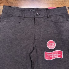 Lee Comfort Fit Straight Pants Womens 14 Medium Black Heather New