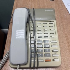 Panasonic KX-T7050E Analog Phone in White – Works with PBX Systems