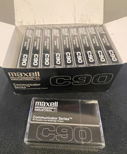 Maxell Communicator Series C90 Cassette Lot of 10 NOS Blank Type I Audio Japan